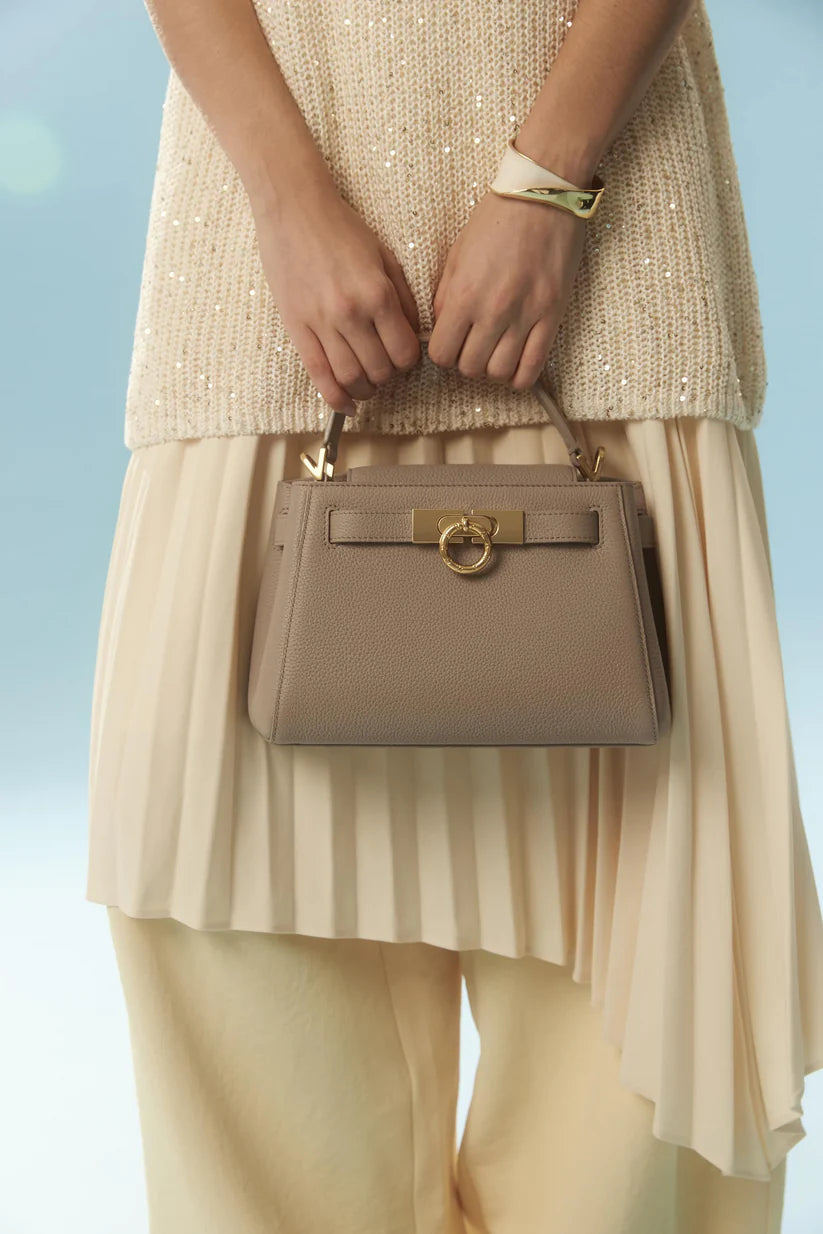 Madison Micro Top Handle Bag - Taupe