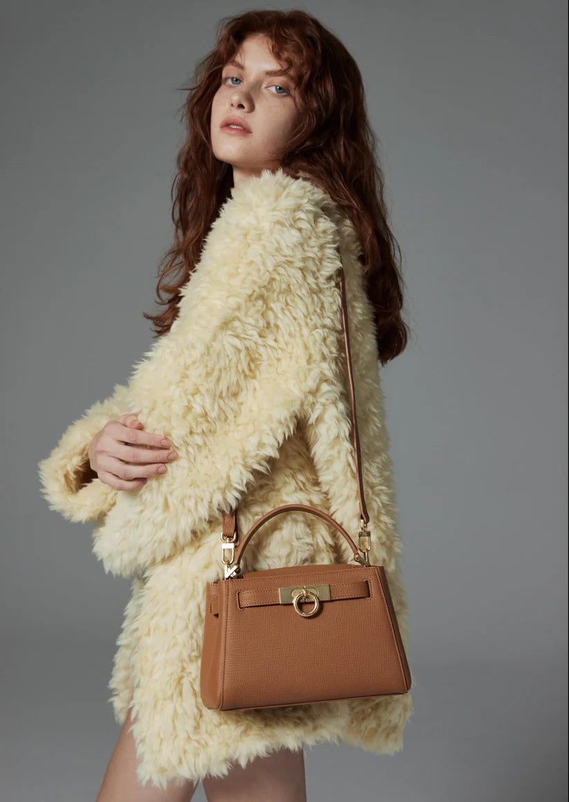 Madison Micro Top Handle Bag - Kastanienbraun