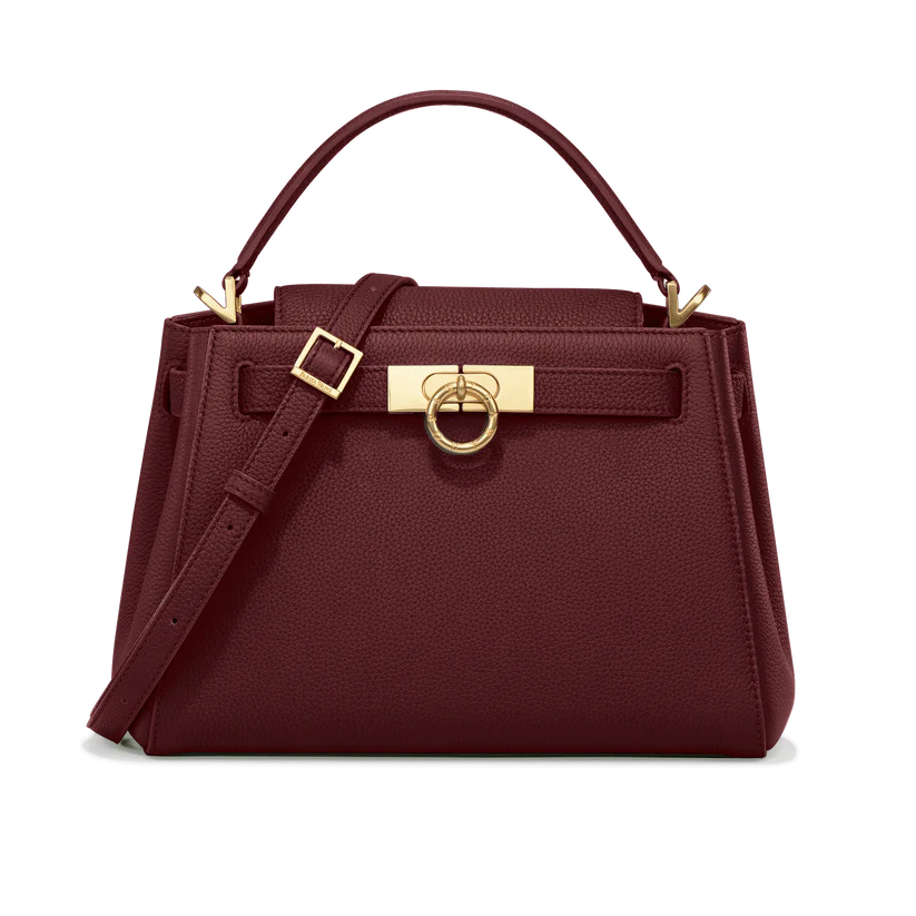 Madison Top Handle Bag - Burgundy