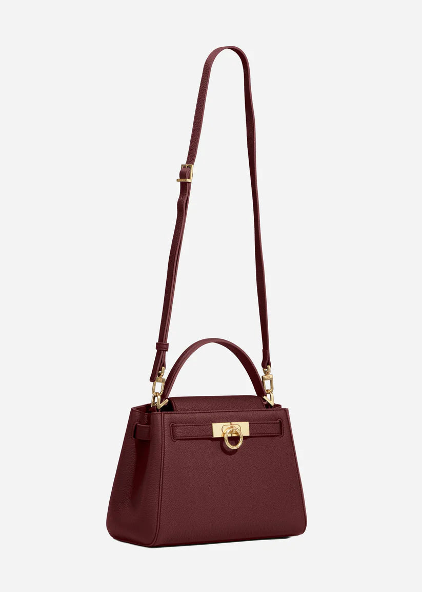 Madison Top Handle Bag - Burgundy