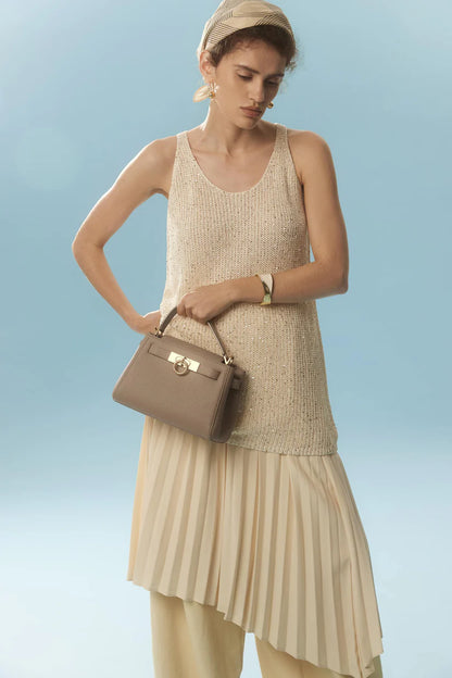 Madison Micro Top Handle Bag - Taupe