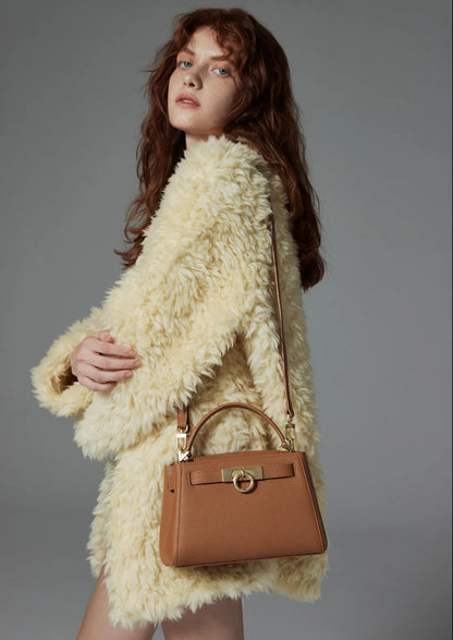 Madison Micro Top Handle Bag - Kastanienbraun